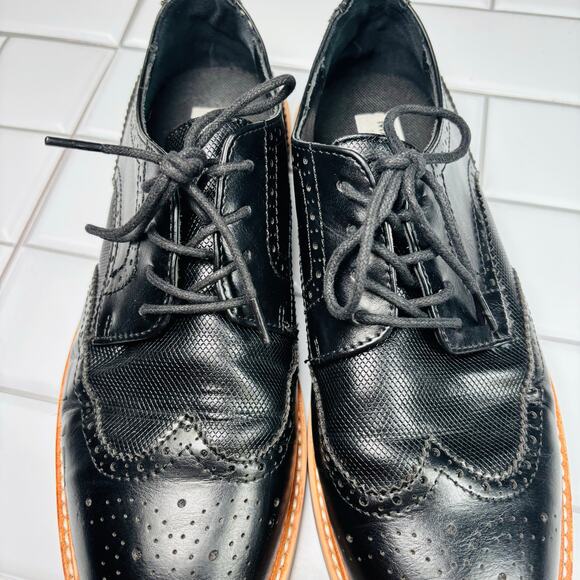 Steve Madden Black Vikkin Summer Shoes‎ for Men Round Toe Design - Picture 9 of 13